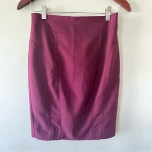 Express Burgundy Pencil Skirt Size 2 LIKE NEW